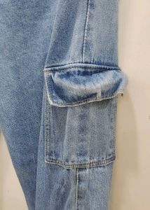 Light Wash Cargo Jeans