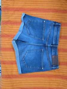 Zara High Waisted Denim Shorts