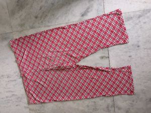 Yellow Top With Red Checkered Pants