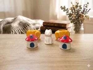 Charming Set of  11 Ceramic Bird Figurines