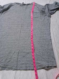 Jack &amp;  jones Grey Long Sleeve Pocket T-Shirt