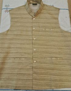 Mens Cotton Silk Ethnic Jacket
