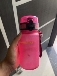 Pink Water Bottle with Strap