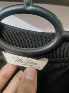 Ms Taken Black Bomber Jacket