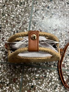Woven Straw Handbag