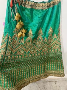Stunning Emerald Green Lehenga Choli