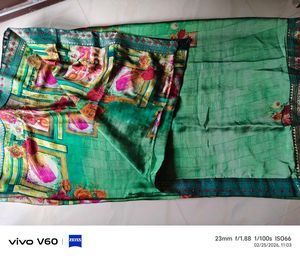 Elegant Floral Print Saree