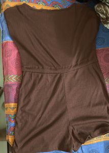 Cute Brown Romper