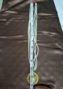 Handmade Elegant Faux Pearl &amp; Enamel Necklace
