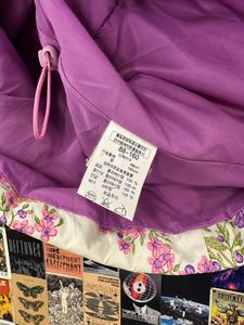 Floral Puffer Jacket with Fur Hood