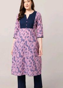 Stylish Pink & Blue Kurta