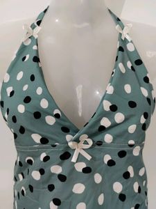 Cute Polka Dot Halter Top
