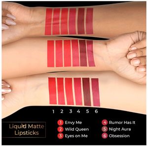 Manish Malhotra Obsession Rust Red Liquid Lipstick