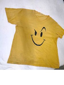 unisex Yellow Smiley Face T-Shirt
