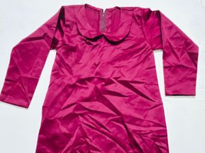 Customised Satin Dress / Kurti Unused