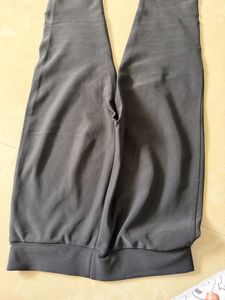 Stylish Black Mesh Detail Pants