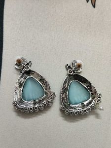 Stunning Oxidized Silver Jhumkas