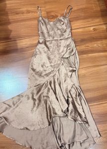 elegant satin dress