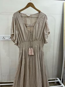 PALE PINK CURVY Bohemian Maxi Dress