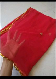 Beautiful Red Rajputi Lehenga Choli Set
