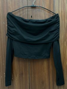 Chic Black Off-Shoulder Top