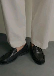 Men's ZARA LEATHER PENNY LOAFERS