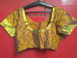 Golden Mustard Stitched Blouse