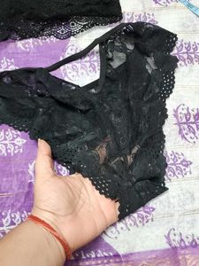 Black Lace Lingerie Set