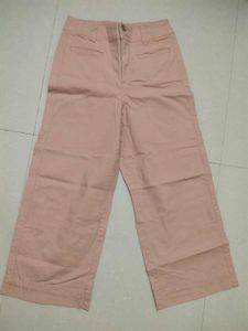Imported Ankle Length Peach Flare Pants