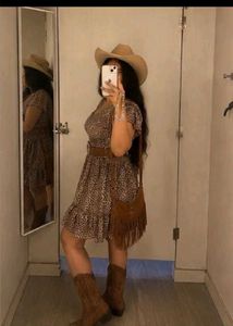Leopard Print Mini Dress