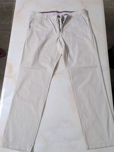 Louis Philippe Men's Beige Chinos