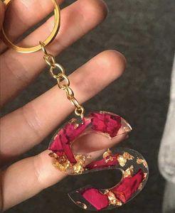 Custom Initial Resin Keychain