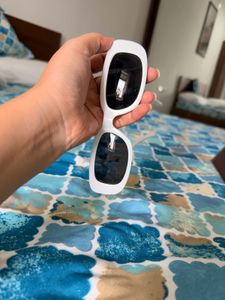 White Rectangular Sunglasses