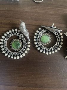 Exquisite Bird & Pearl Jhumka Earrings