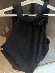 Chic Black Halter Neck Bodysuit