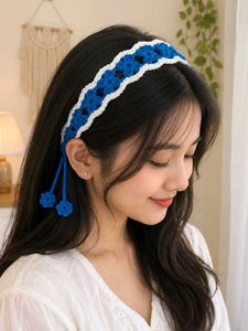 Handmade Crochet Floral Hair Band
