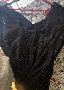 Elegant Black Sequin Gown