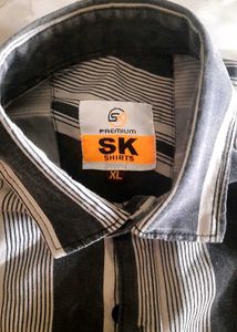 Striped Button-Down Shirt