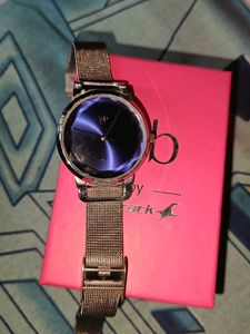 Fastrack Silver Analogue Watch