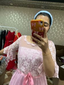 Pink Lace and Tulle Dress❤️🧚🏻‍♀️🎀