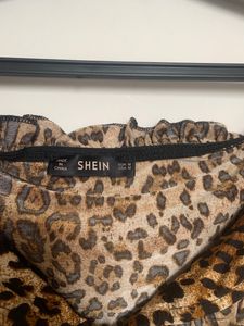 Shein Leopard Print Crop Top