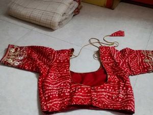bandhni design saree
