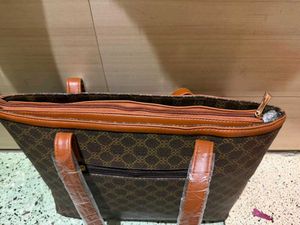 Stylish Brown Monogram Tote Bag