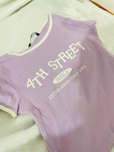 Cute Purple Graphic Tee