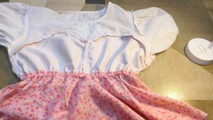 Pink Floral y2k  Babydoll Dress / to