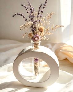 Test tube vase with tray