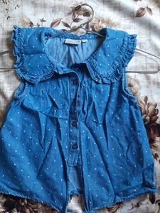 Girls Denim Top Price is 200