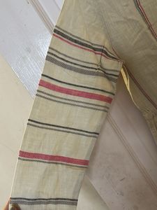 Striped Linen Drawstring Dress