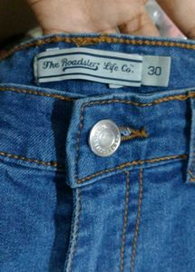 Wide Leg Blue Denim Jeans