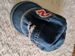 Newsboy inspired Denim Cap (Vintage)